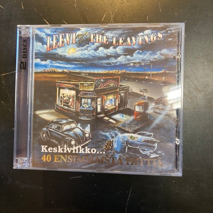 Leevi And The Leavings - Keskiviikko (40 ensimmäistä hittiä) 2CD (VG/VG+) -pop rock-